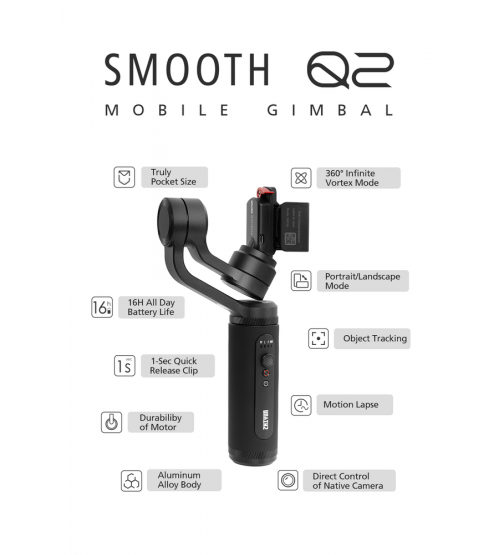 Zhiyun Smooth Q2 Smartphone Gimbal with Pocket Size 